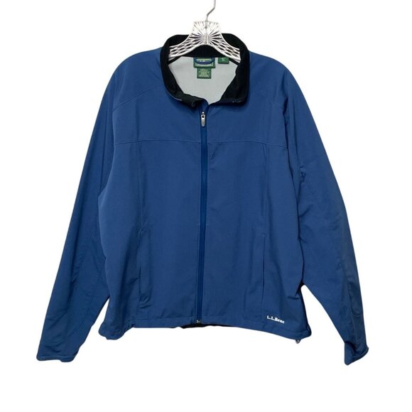 L.L.Bean Men’s Blue Full-Zip Lightweight Jacket Water-Resistant Size X-Large - Picture 1 of 10
